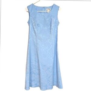 NorthStyle Womens Blue‎ Jacquard Sleeveless Midi Dress Size 6 Sheath